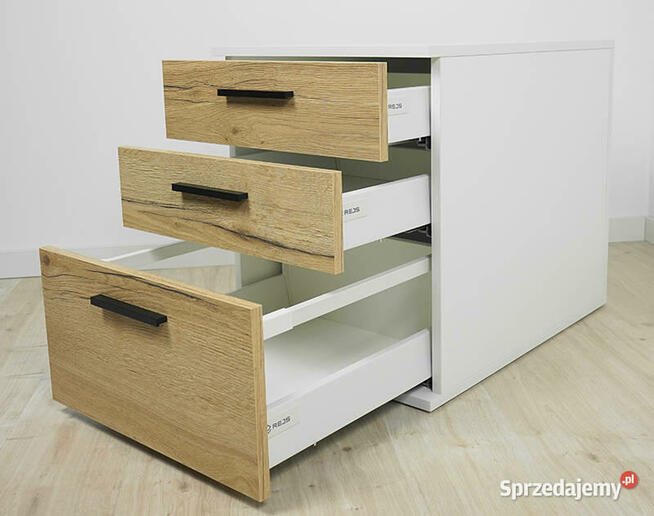 Kontener Jowisz Dąb Halifax 3 szuflady MebleKreator