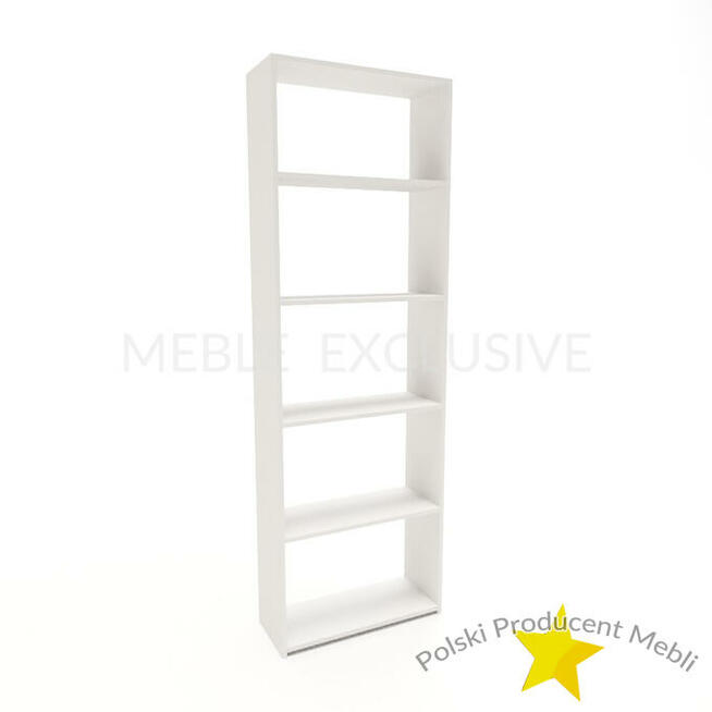 Regał 60 Książki Segregatory SONOMA/BIAŁA/WENGE Płyta 18mm