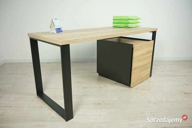 Kontenerek Saturn Czarny 3 szuflady MebleKreator