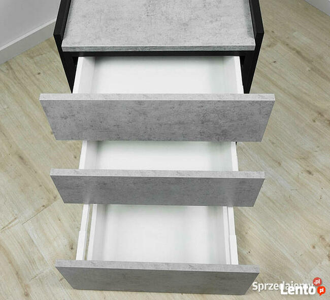 Kontenerek Saturn Beton 3 szuflady MebleKreator