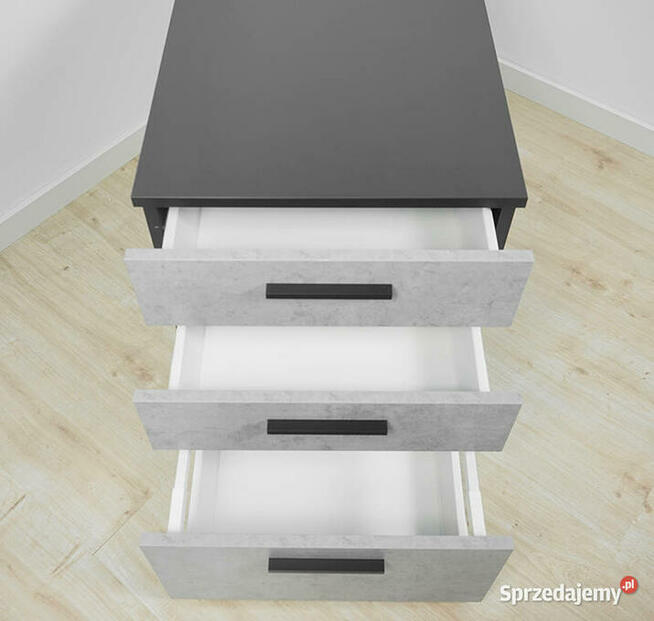 Biurko Neptun kontenerek Beton 160 MebleKreator