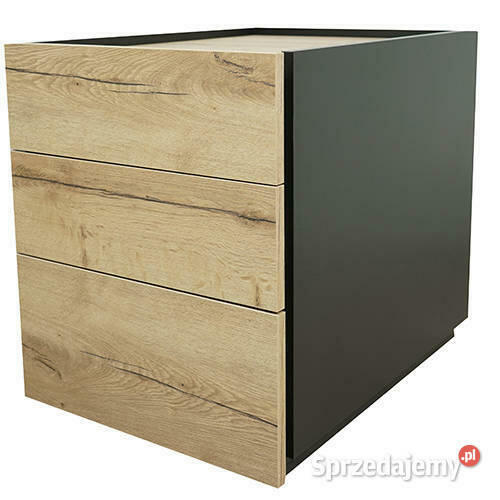 Biurko z kontenerkiem Halifax Naturalny 140 MebleKreator