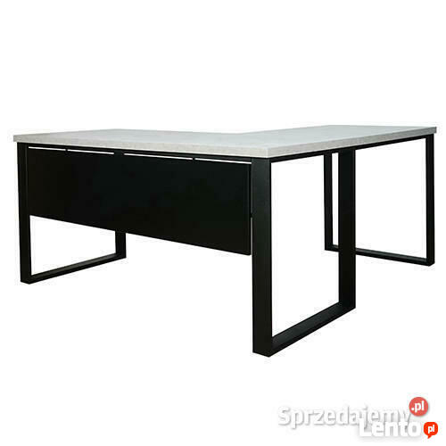 Biurko narożne lewe LOFT blenda Beton 160