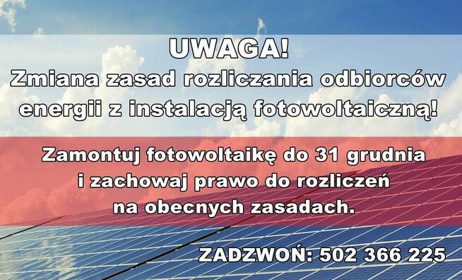 Instalacja Fotowoltaiczna z montażem