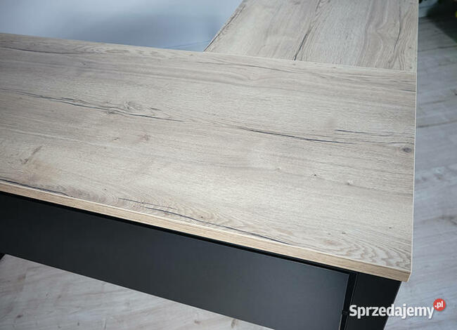 Biurko narożne lewe blenda Halifax naturalny 160