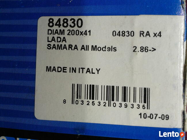 szczęki hamulcowe Łada samara 2108