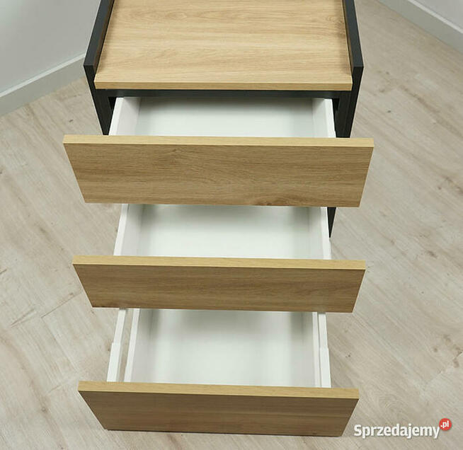 Biurko z kontenerkiem Dąb Castello Miodowy 140 MebleKreator