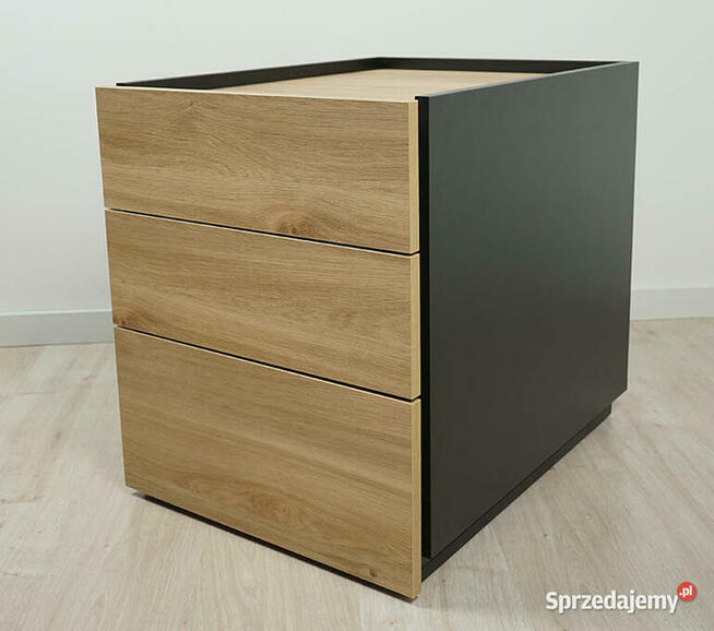 Biurko z kontenerkiem Dąb Castello Miodowy 140 MebleKreator