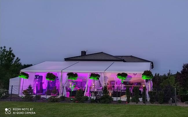 Wynajem hal, namiotów transparentnych na eventy, bankiety in