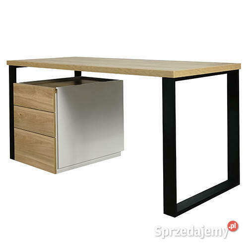 Biurko z kontenerkiem Dąb Castello 140 MebleKreator