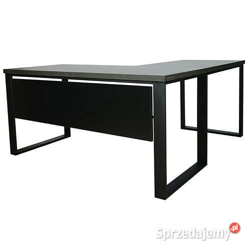 Biurko narożne lewe LOFT blenda Kamień 160