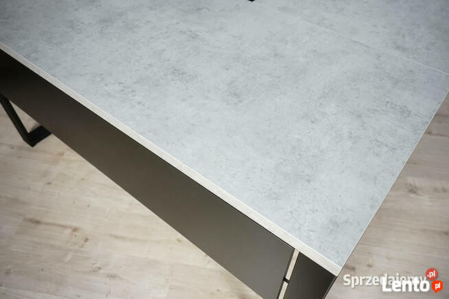 Biurko narożne lewe LOFT blenda Beton 160