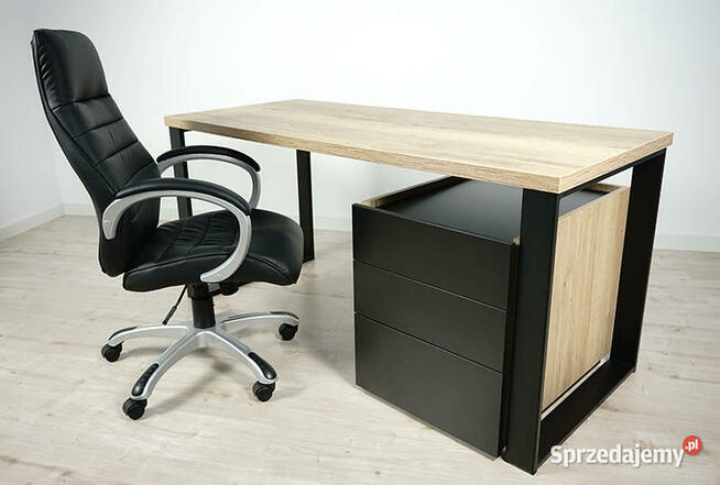 Biurko Neptun kontenerek Dąb Halifax nat 160 MebleKreator