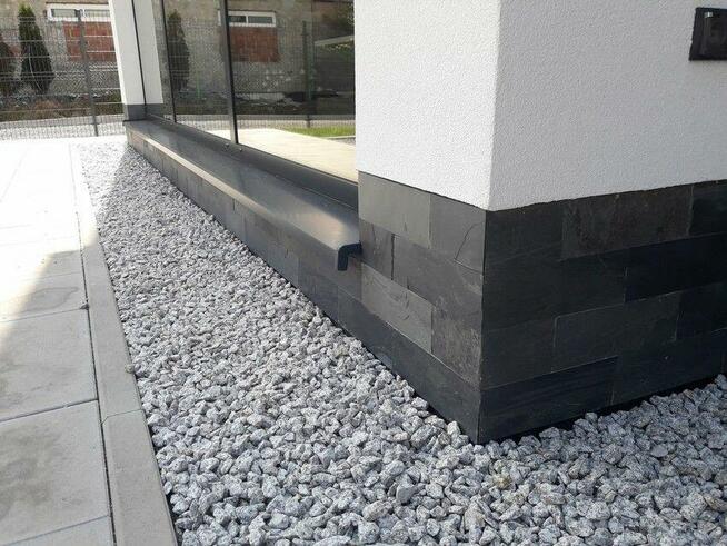 Gotowe Elementy 30x10 Black Slate Łupek Kamień Dekoracyjny