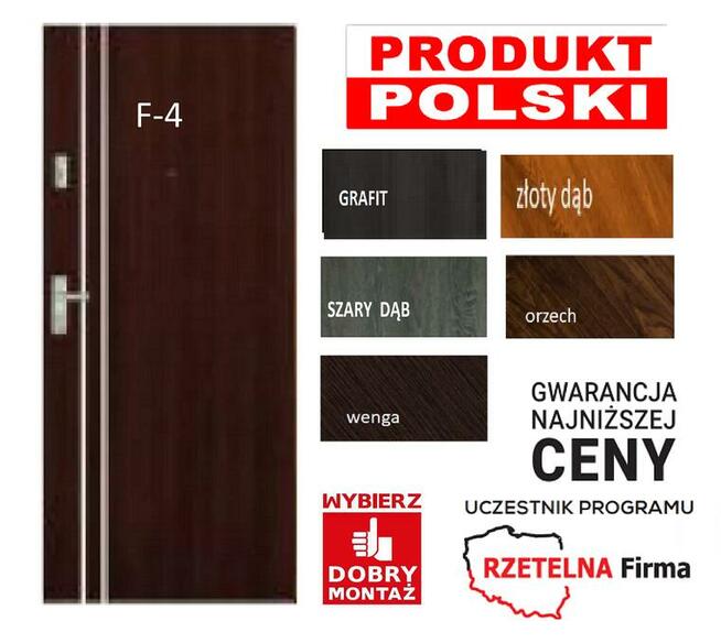 POLSKIE Drzwi Zewnętrzne Antywłamaniowe do BLOKU TANIO !!!