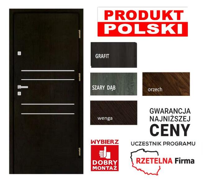 POLSKIE Drzwi Zewnętrzne Antywłamaniowe do BLOKU TANIO !!!