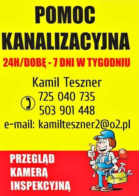 Hydraulik Udrażnianie Rur kanalizacji Kamera TV Wuko 24H