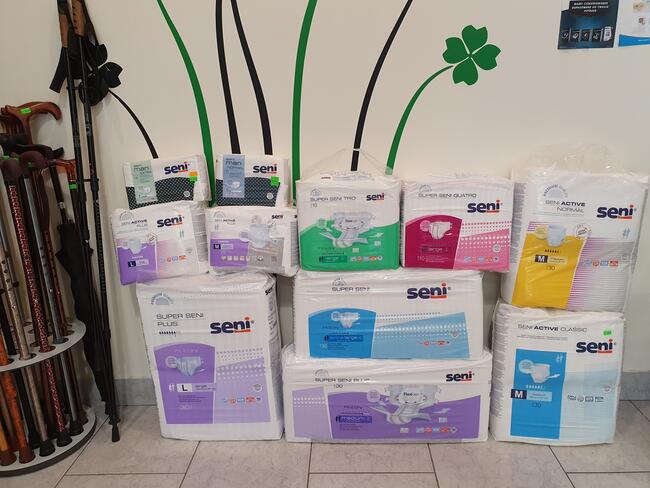 Seni Pampersy Podkłady Kosmetyki Pieluchomajtki Wkładki