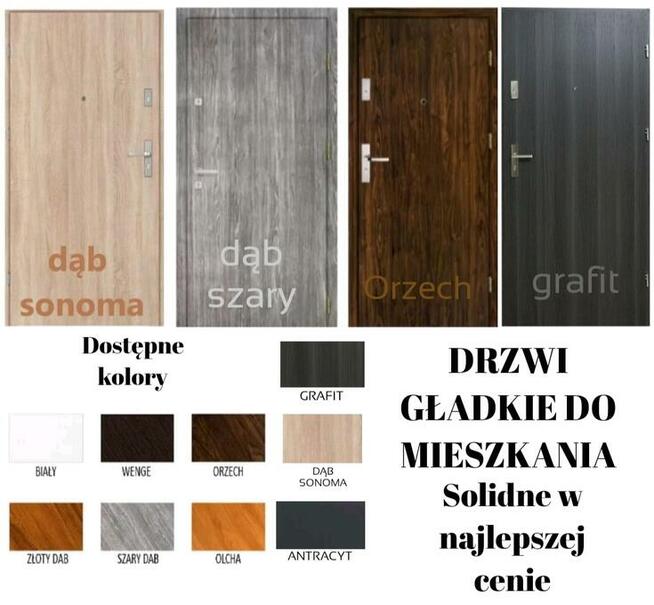 Drzwi wejściowe wewnątrzklatkowe do bloku montaż GRATIS