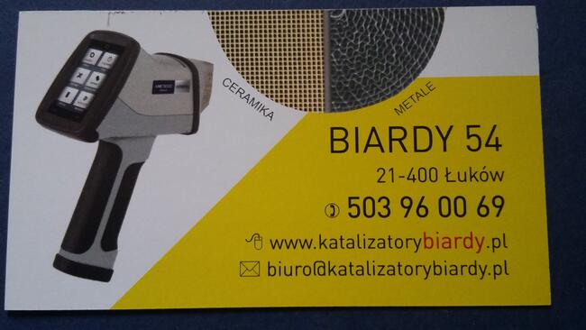 skup filtrów DPF i katalizatorów-Łuków / Siedlce / Biardy