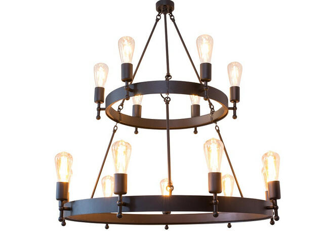 Żyrandol CROWN piętrowy 50 + 80cm