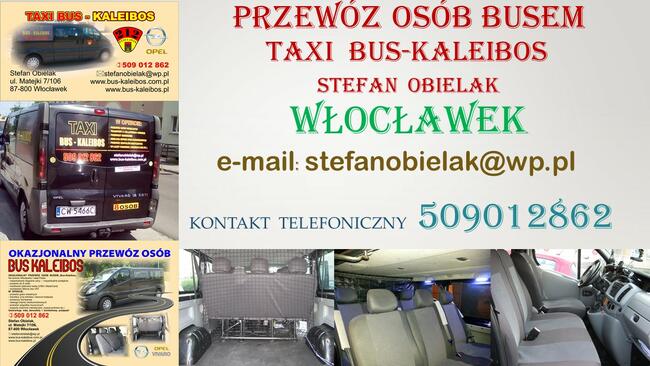 Taxi osobowe Bus-Kaleibos XL WŁOCŁAWEK