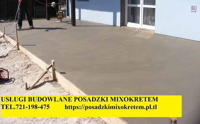 Wylewki betonowe , Styrobeton , Posadzki Mixokretem