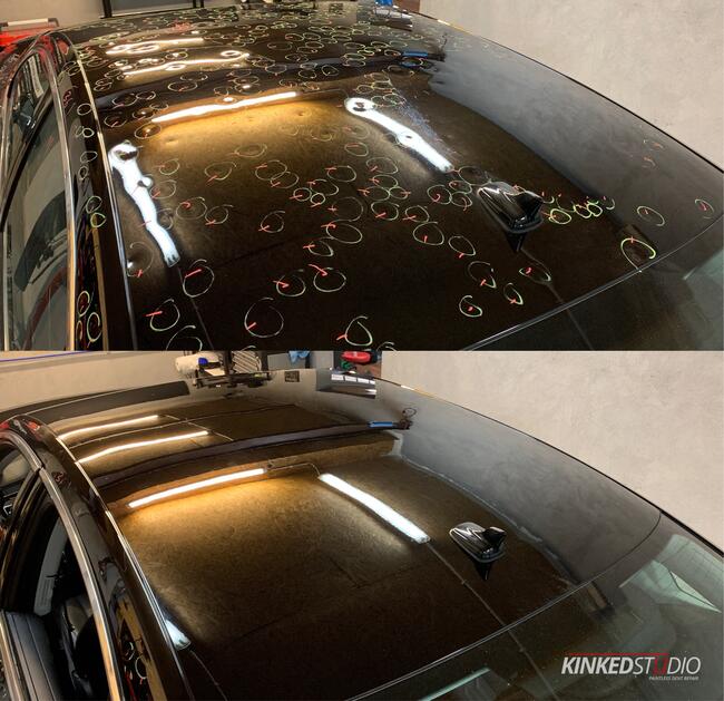 Usuwanie wgnieceń bez lakierowania (PDR) - Kinked Studio