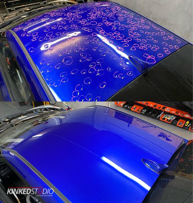 Usuwanie wgnieceń bez lakierowania (PDR) - Kinked Studio