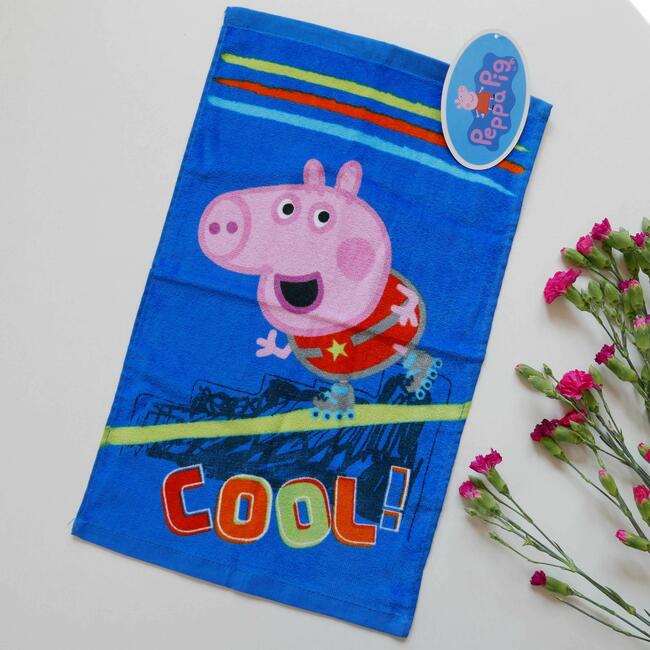 Ręcznik do rąk dziecięcy Świnka Peppa niebieski 50x30cm