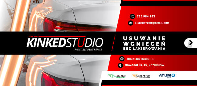 Usuwanie wgnieceń bez lakierowania (PDR) - Kinked Studio