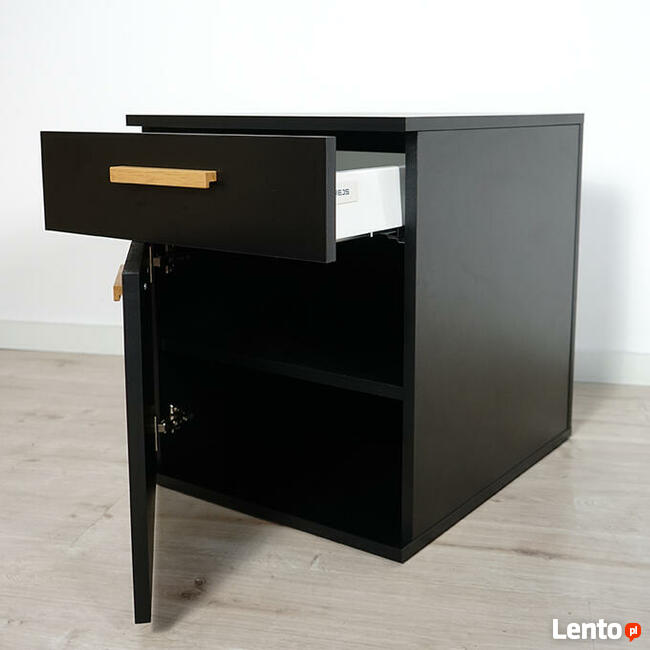 Kontener Jowisz Czarny z szafką MebleKreator