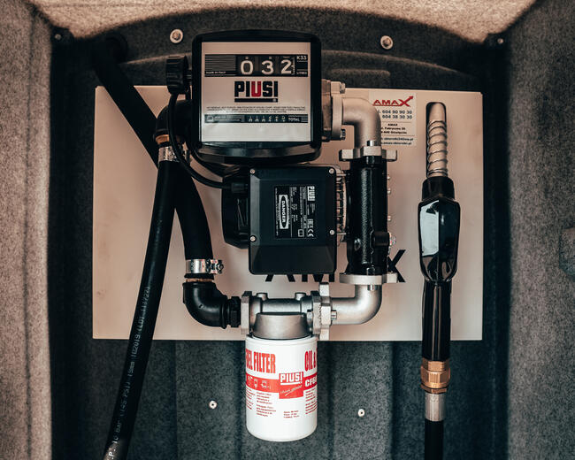 stacja CPN 2500 litrów - zbiornik dwu płaszczowy na paliwo