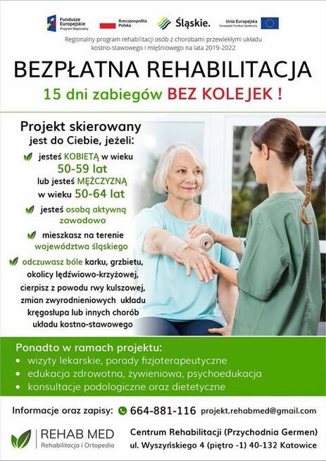 BEZPŁATNA REHABILITACJA