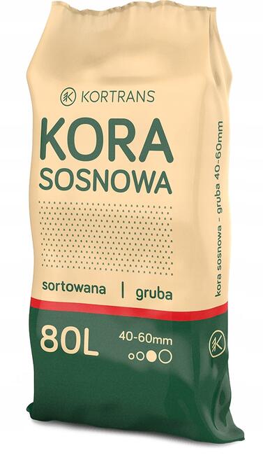 Kora sosnowa gruba 40-60 mm worek 80 litrów