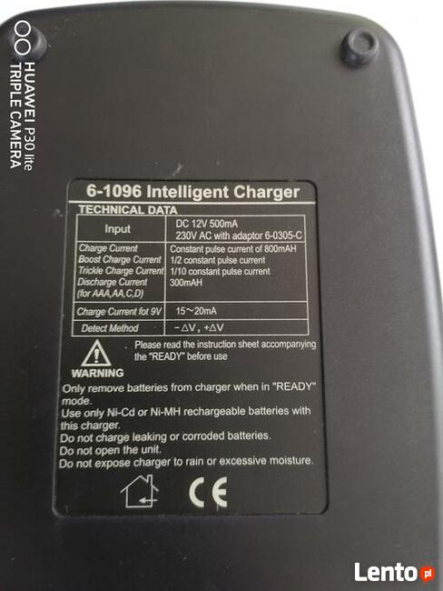 Ładowarka Elektroniczna do akumulatorów 1,5V do 9V