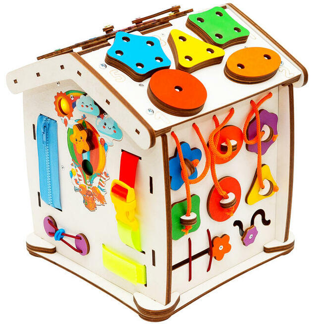 SUPER Domek manipulacyjny tablica manipulacyjna busy board