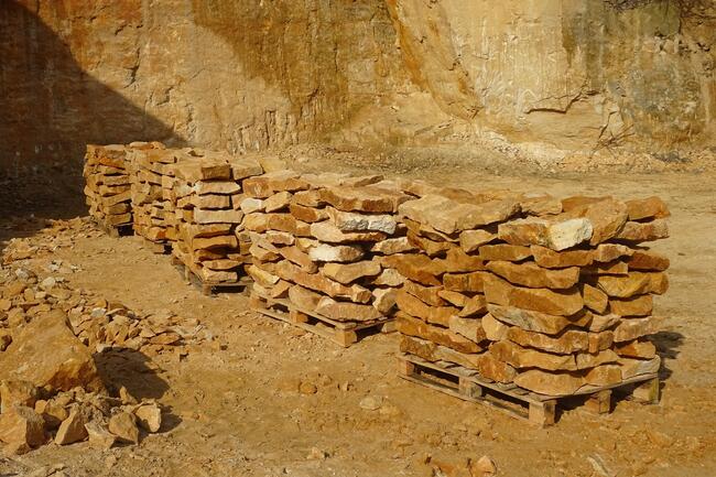 Kopalnia kamienia łupanego ogrodowego łupka