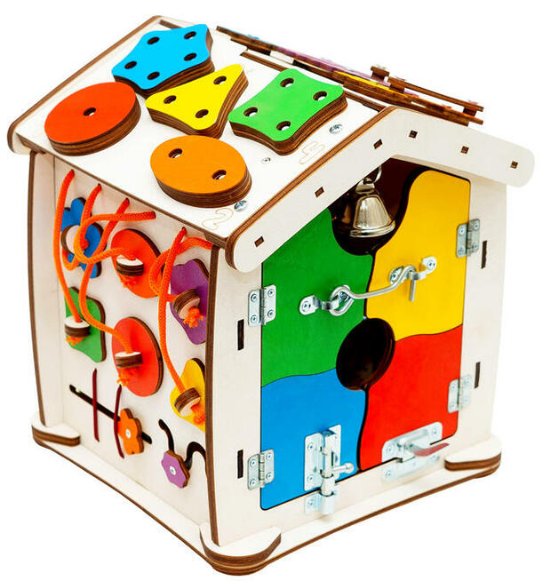 SUPER Domek manipulacyjny tablica manipulacyjna busy board