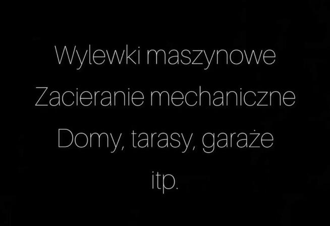 Wylewki maszynowe mixokretem. Zacieranie mechaniczne