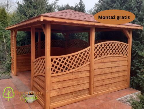 Altana drewniana , altanka ogrodowa - montaż gratis