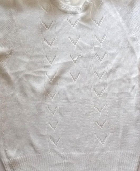 jasny top, ażurowa bluzka