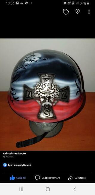 Artystyczne malowanie - kaski elementy karoserii