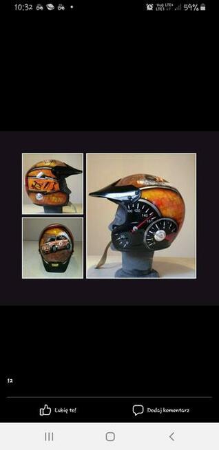 Artystyczne malowanie - kaski elementy karoserii