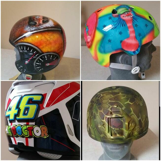 Artystyczne malowanie - kaski elementy karoserii