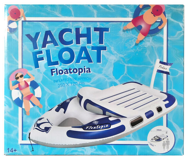 Dmuchana łódka ślizgacz 2,5 m ponton kajak do pływania