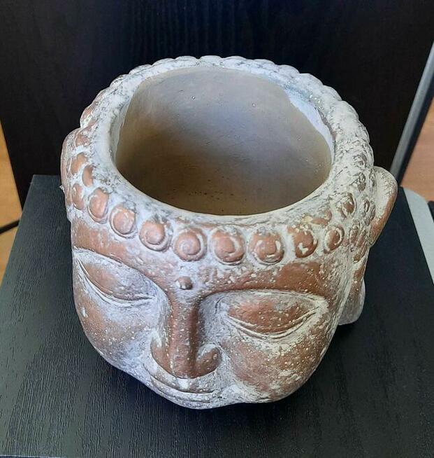 Budda doniczka miedziany pojemnik głowa ZEN osłonka
