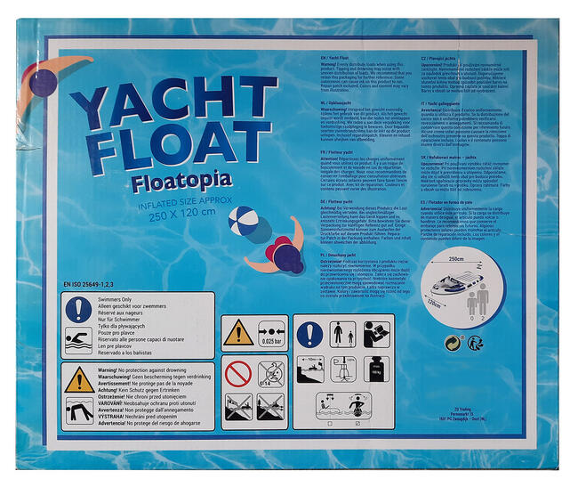 Dmuchana łódka ślizgacz 2,5 m ponton kajak do pływania