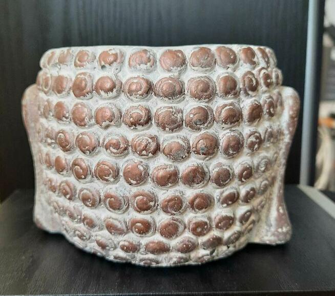 Budda doniczka miedziany pojemnik głowa ZEN osłonka