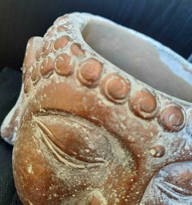 Budda doniczka miedziany pojemnik głowa ZEN osłonka